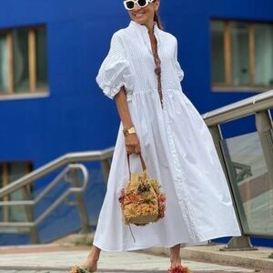 Marielle Alemelo white cotton dress